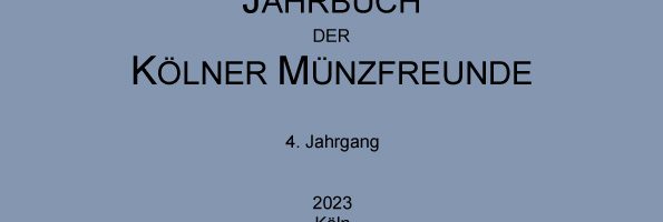 Viertes Jahrbuch der Kölner Münzfreunde